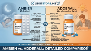 Ambien vs. Adderall-Give Detailed Information